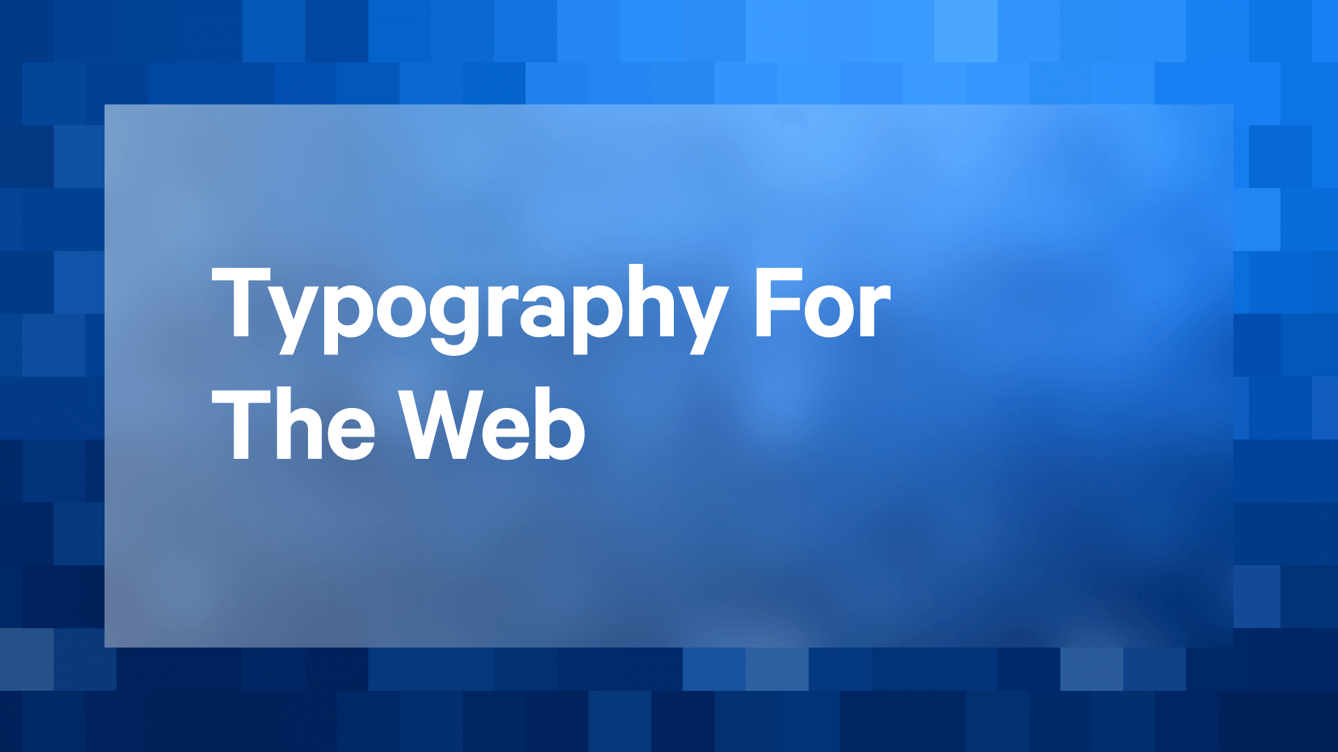 Typography for Websites